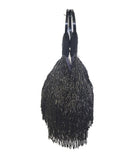 Load image into Gallery viewer, 1920s Black Beaded Fringe Wristlet